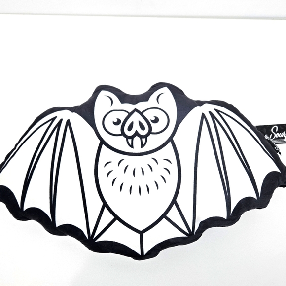 Sourpuss Batty Pillow Halloween Bat Pillow - Picture 7 of 8
